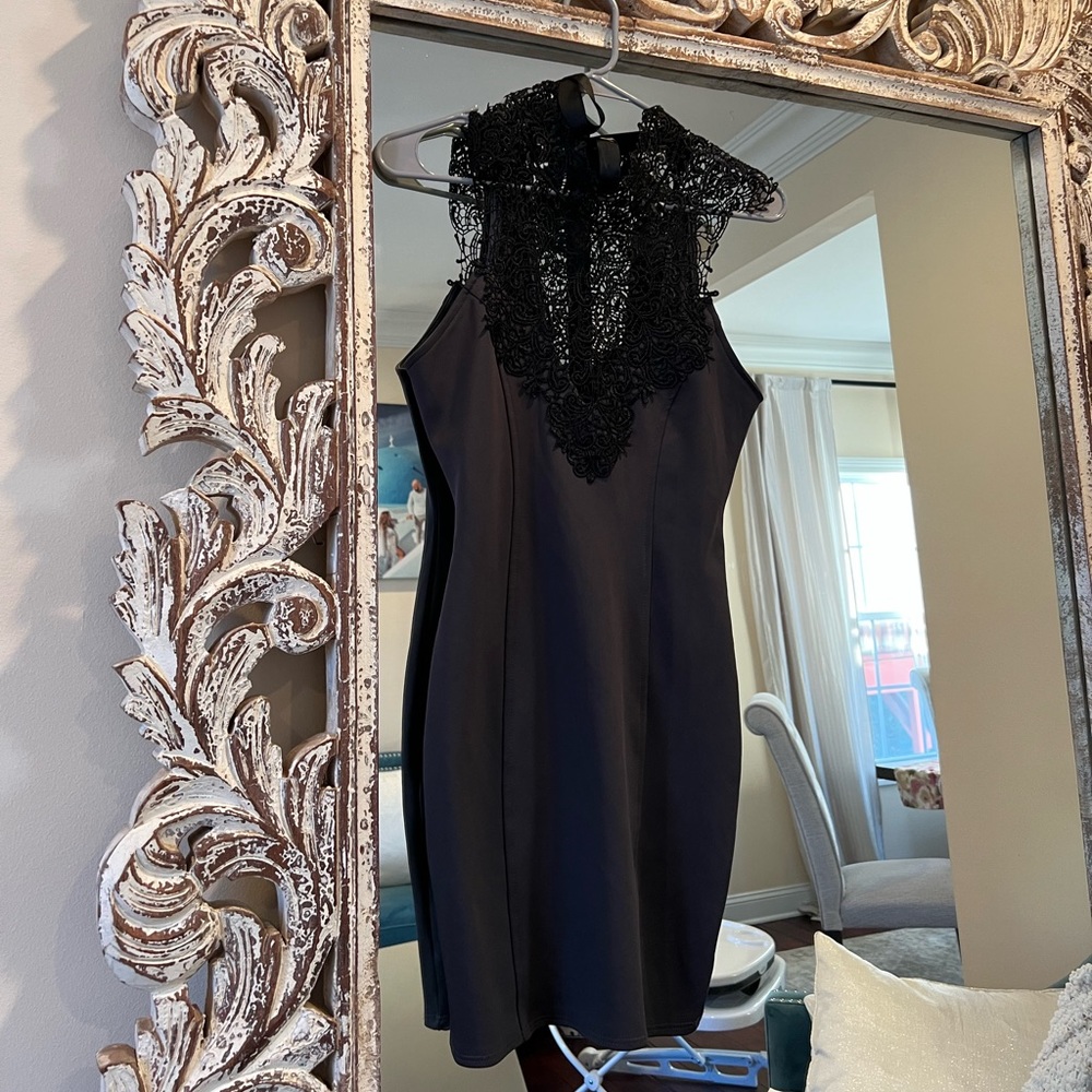 Arden b dress size medium dark gray/ black